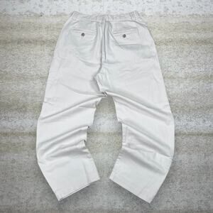 Vintage Y2K Lee MR Khakis Pants 28x28 Baggy Wide Leg Fit Cream White